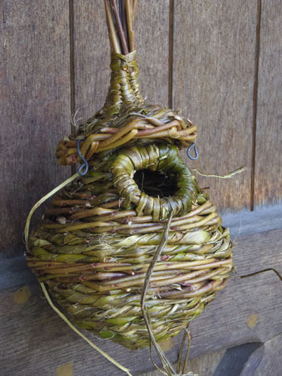Nichoir Troglodyte mignon en pelure d'osier - Plume et Brin d'Osier